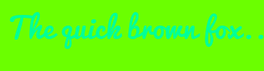 Image with Font Color 00FF98 and Background Color 6BFF00